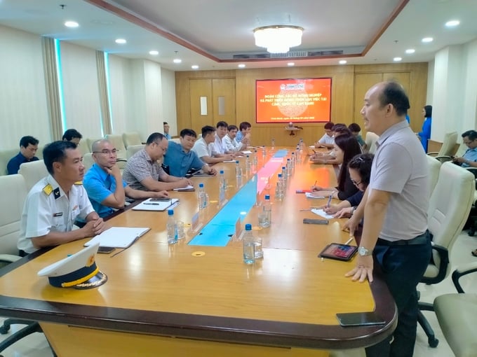 lam-viec-cang-170437_604.jpg Đoàn Bộ NN-PTNT làm việc cảng Quốc tế Cam Ranh. Ảnh: KS.