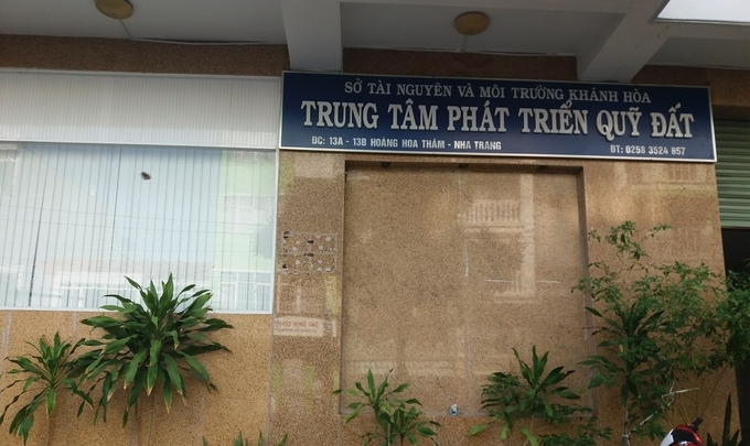 Trụ sở Trung tâm Phát triển quỹ đất Khánh Hòa. Ảnh: KS.