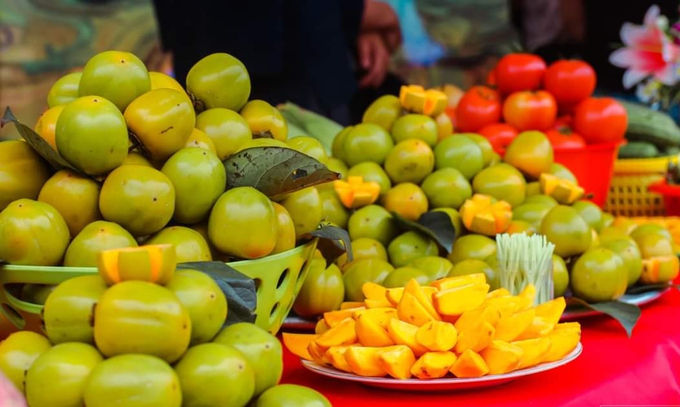 Bao Lam seedless persimmon. Photo: Trang Anh.