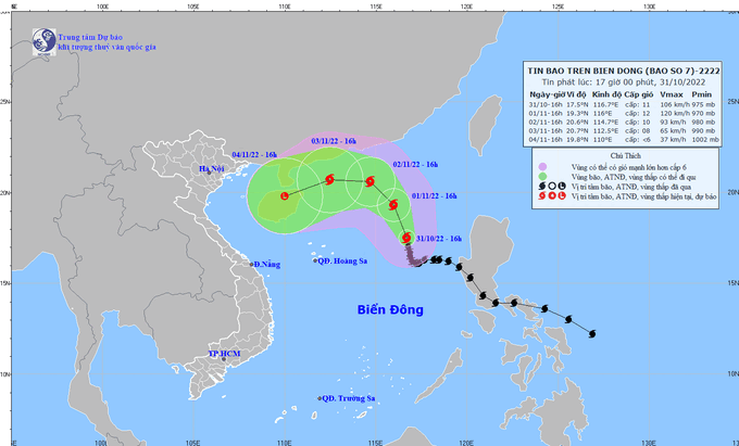 dbqg_xtnd_20221031_1700-185543_296.gif Bão số 7 suy yếu dần thành áp thấp nhiệt đới trong 72 đến 96 giờ tiếp theo.