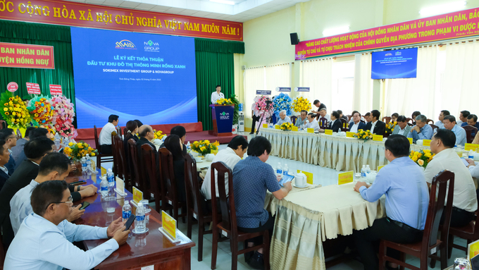 Toàn cảnh buổi Lễ ký kết giữa Sokimex và NovaGroup.