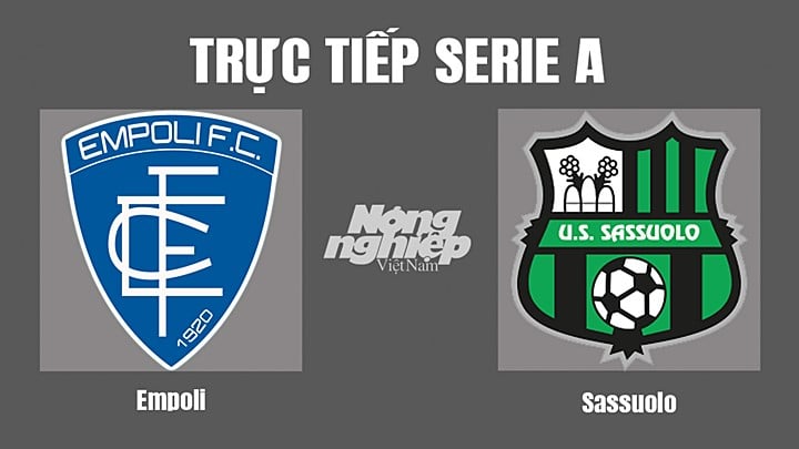 Trực tiếp bóng đá Serie A (VĐQG Italia) 2022/23 giữa Empoli vs Sassuolo hôm nay 5/11