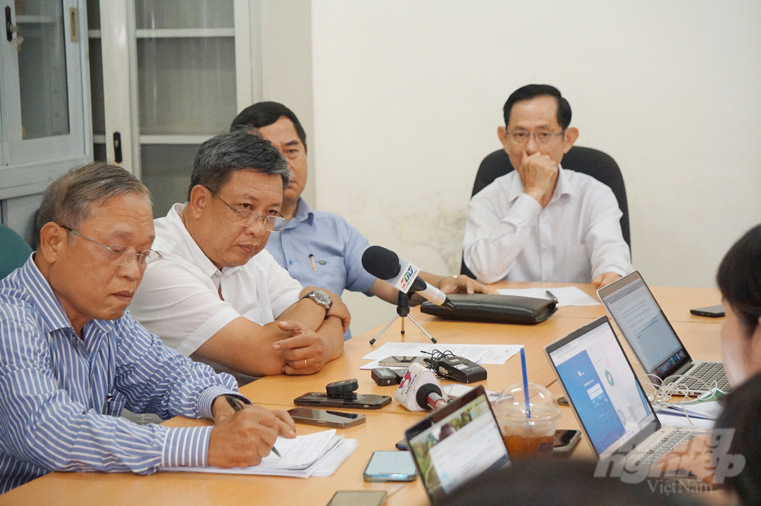 dsc08371-120531_146.jpg Ban tổ chức Cuộc thi 'Gạo ngon Việt Nam' lần 3 năm 2022 thông tin với báo chí. Ảnh: Nguyễn Thủy.