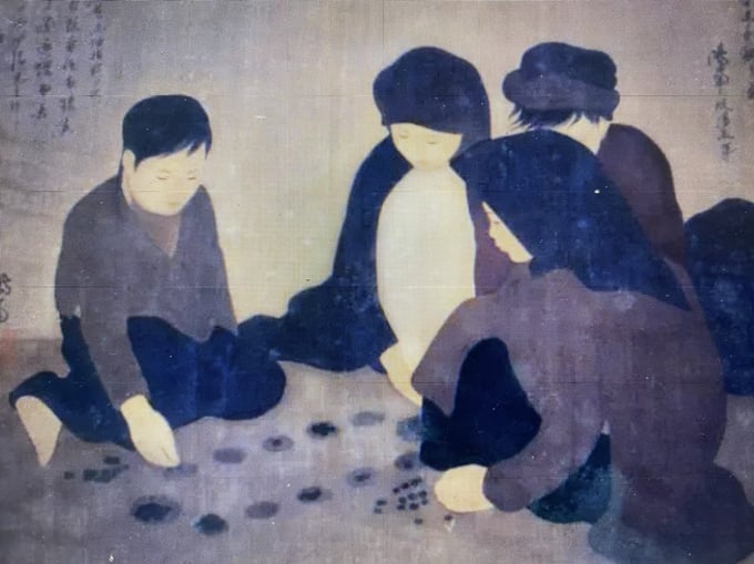 1224672765_c35376b0db143d370e94c4030757261c-114902_563.jpg 'Chơi ô ăn quan' của danh họa Nguyễn Phan Chánh.