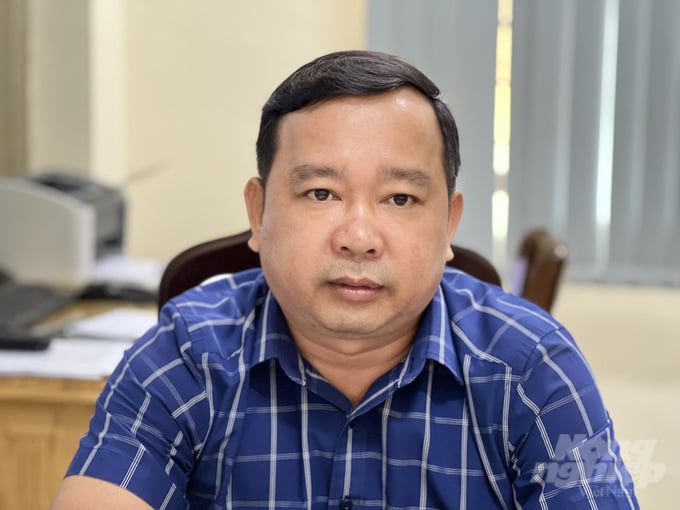 z3558425870604_913f5b067de2a89c6ba9f3f15d4f92f3-012427_748.jpg Ông Nguyễn Hoàng Xuân, Chi cục trưởng Chi cục Thủy sản tỉnh Bạc Liêu. Ảnh: Trọng Linh.