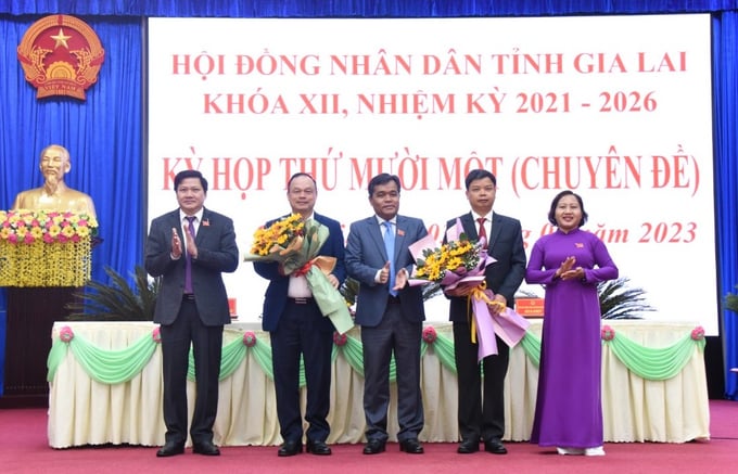 sau-nhieu-bien-co-gia-lai-co-2-pho-chu-tich-ubnd-tinh-gia-lai-091359_336.jpg Ông Nguyễn Hữu Quế và Dương Mah Tiệp chính thức trở thành Phó Chủ tịch UBND tỉnh Gia Lai. Ảnh: Đức Thụy.