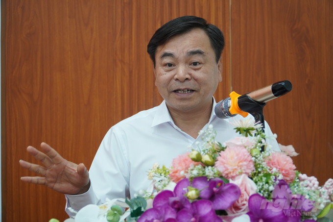 anh-1-202141_587.jpg Thứ trưởng Bộ NN-PTNT Nguyễn Hoàng Hiệp đưa ra 3 nội dung trọng tâm cần thực hiện trong năm 2023 cho Ban 10. Ảnh: Kim Anh.