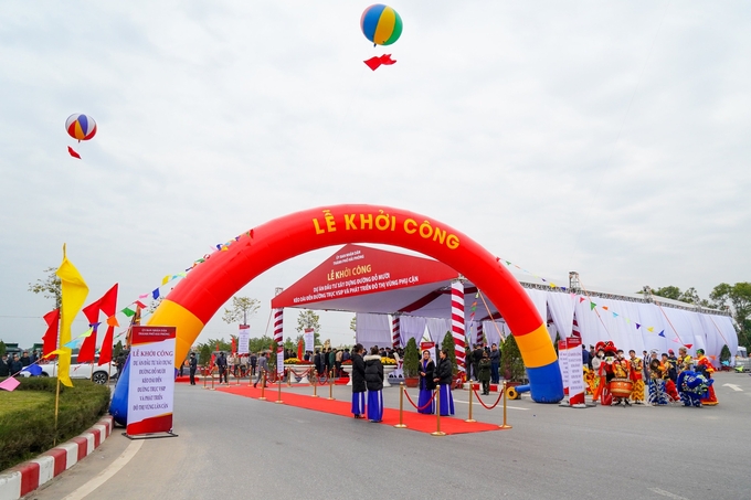 khoi-cong-3-165951_749.jpg Lễ khởi công được tổ chức ngay trong ngày khai xuân năm Qúy Mão 2023. Ảnh: Đàm Thanh.