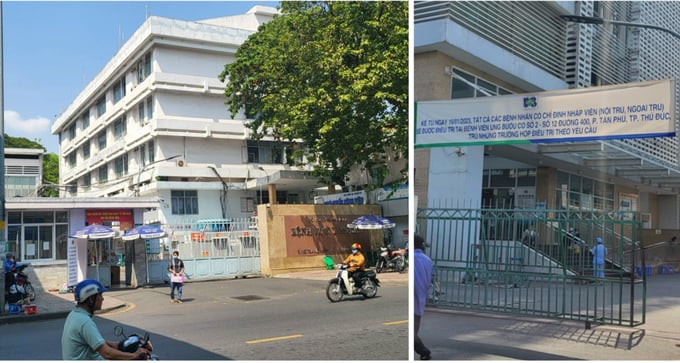 bvub-101521_151.jpeg Bệnh viện Ung bướu cơ sở 1 (Nơ Trang Long, phường 7, quận Bình Thạnh) đã chuyển sang cơ sở mới (đường 400, ấp Cây Dầu, phường Tân Phú, quận 9) nhưng 'cò' tại cơ sở cũ vẫn còn hoạt động. Ảnh: SYT.
