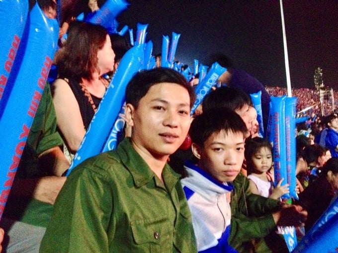 Thanh niên Bình Định nô nức trong ngày hội tòng quân. Ảnh: Đ.T.