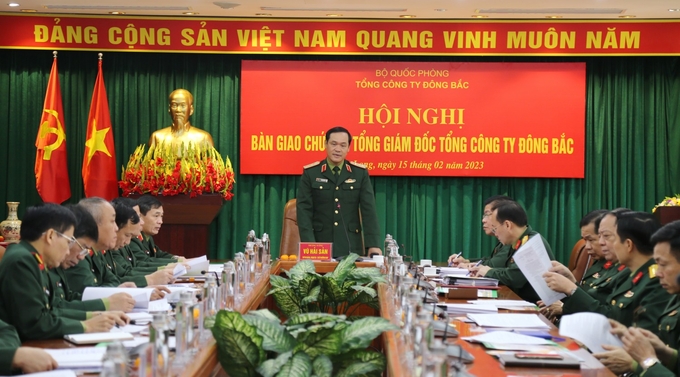 1-210215_447.jpg Thượng tướng Vũ Hải Sản phát biểu chỉ đạo Hội nghị bàn giao.
