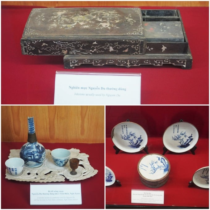 tu-lieu-104700_4.jpg Khu di tích đang trưng bày, lưu giữ hơn 1.000 hiện vật, tư liệu về Nguyễn Du và dòng họ Nguyễn ở Tiên Điền. Những hiện vậy quý giá này từng gắn với cuộc đời, sự nghiệp của Nguyễn Du.