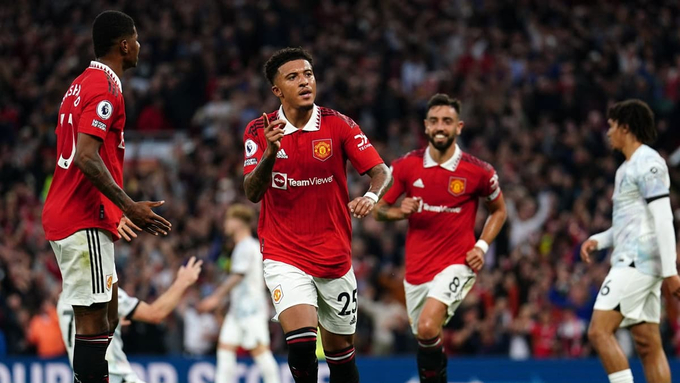 sancho-222918_224.jpeg Sancho toả sáng và giúp Man United thắng lợi trong trận lượt đi. Ảnh: Dailymail.
