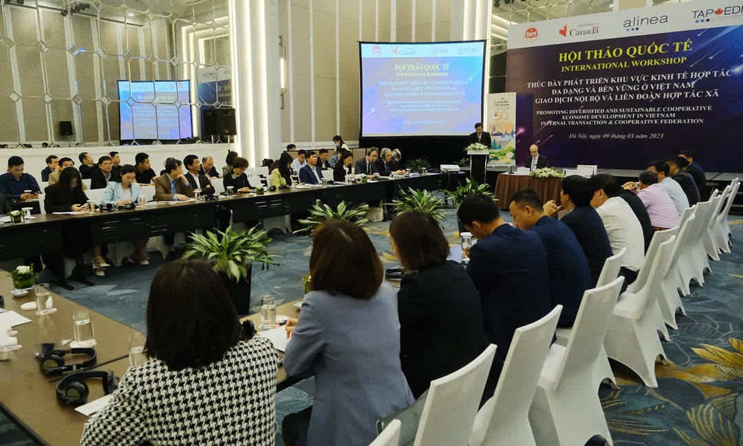 viet-nam-di-dau-trong-phat-trien-htx-tren-toan-the-gioi-104321_109.jpg Toàn cảnh hội thảo do Bộ Kế hoạch và Đầu tư phối hợp tổ chức.
