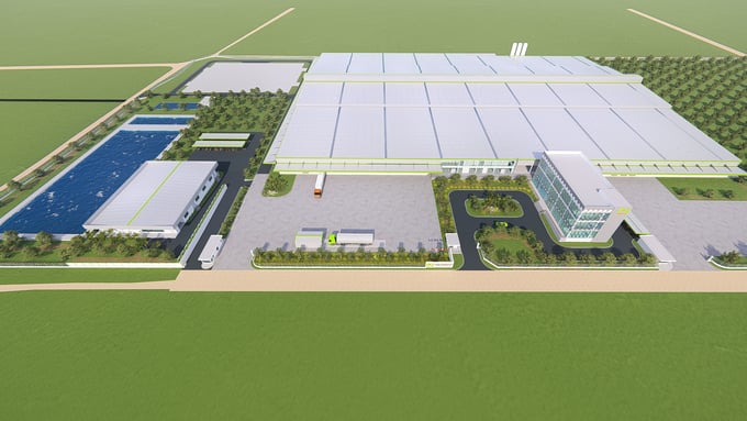 z4170848030273_497c8af2fbc9056007ddd032eefc0297-135421_279.jpg Phối cảnh mô hình nhà máy chế biến trái cây. Ảnh: CTCC.