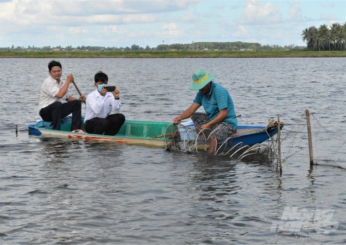 Hơn 10 năm qua, An Biên tập trung phát triển sản xuất, nổi bật là mô hình tôm - lúa, xác định đây là cốt lõi để nâng cao thu nhập cho người dân, tạo tiền đề trở thành huyện nông thôn mới. Ảnh: Trung Chánh.