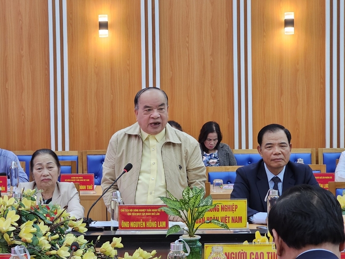 ql2-173020_467.jpg Ông Nguyễn Hồng Lam, Chủ tịch Hội Nông nghiệp tuần hoàn Việt Nam, Nhà khoa học của nhà nông, Chủ tịch Hội đồng quản trị Tập đoàn Quế Lâm. Ảnh: Hoàng Anh.