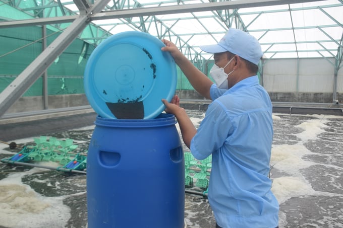 Nuôi tôm công nghệ cao tại Công ty TNHH Việt-Úc Phù Mỹ (Bình Định). Ảnh: V.Đ.T.