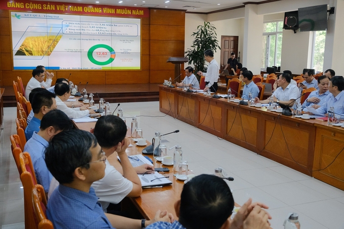 Ngày 4/5, Bộ NN-PTNT tổ chức cuộc họp giao ban tháng 4/2023. Ảnh: Bá Thắng.