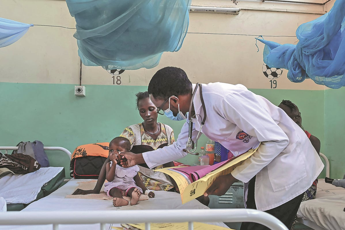 Trẻ em tại Bệnh viện hạt Lodwar ở Somalia.