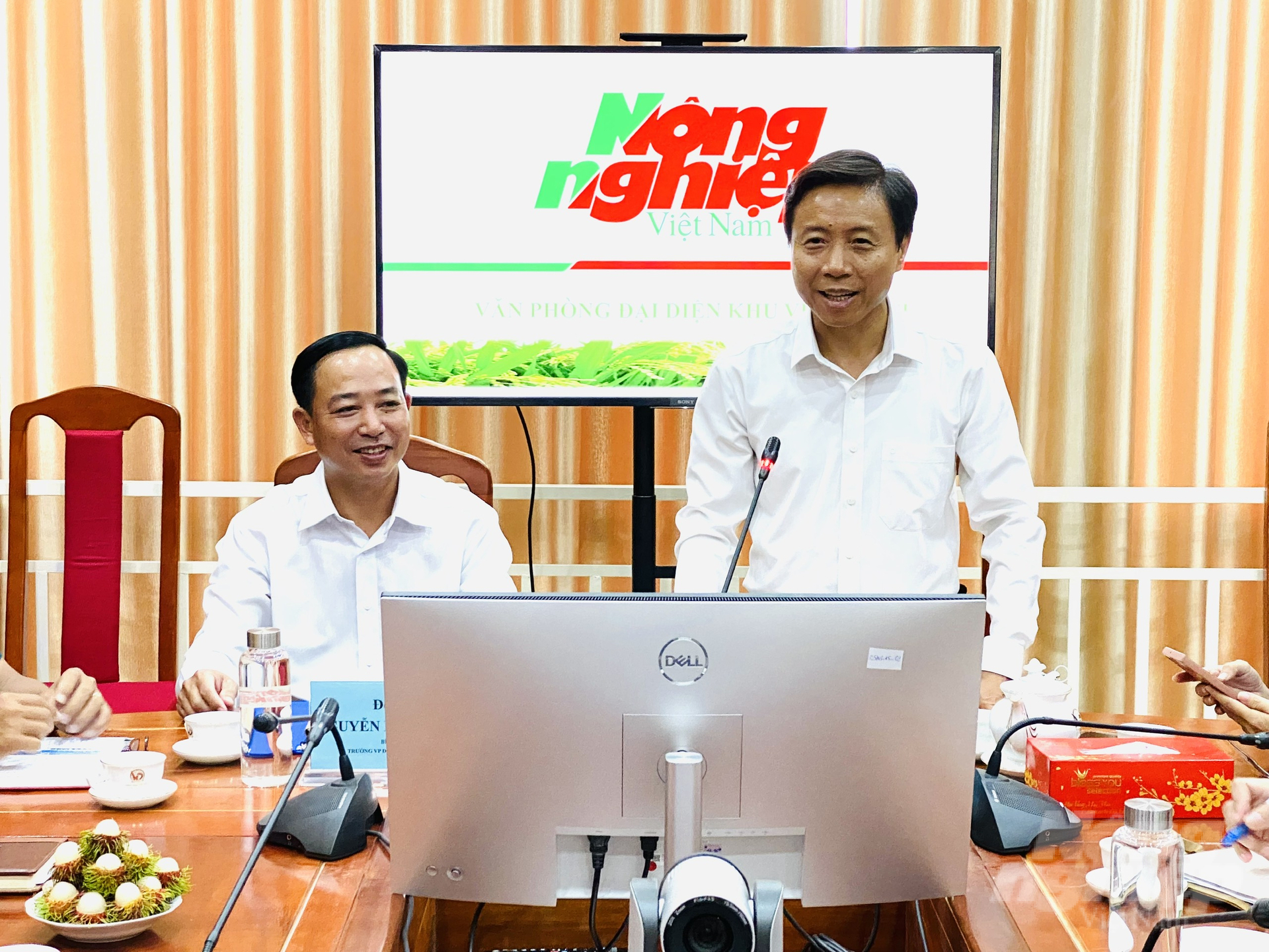 anh-2-125338_641.jpg Ông Nguyễn Văn Trường mong muốn mỗi phóng viên Văn phòng đại diện khu vực ĐBSCL như những người nông dân, lăn lộn, sống với thực tiễn. Ảnh: Lê Hoàng Vũ.