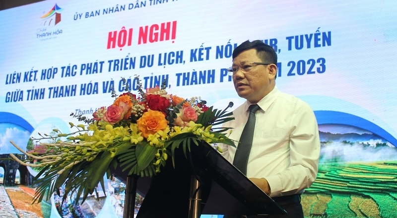 Ông Nguyễn Văn Thi, Phó Chủ tịch UBND tỉnh Thanh Hóa phát biểu tại hội nghị