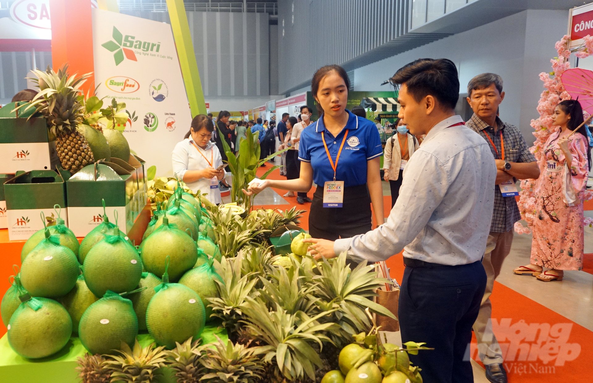 Many agricultural products are displayed and introduced at HCMC Foodex 2023.
