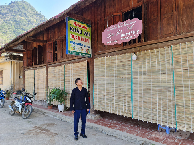Homestay Khâu Vai của Lương Văn Hùng. Ảnh: Đào Thanh.