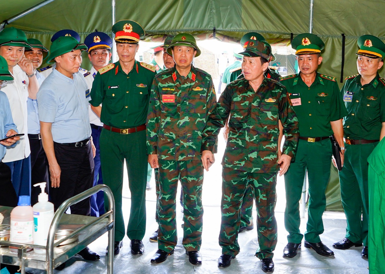The drill contributes to improving leadership capacity of the Party committees, authorities, Commanding Committees for Civil Defense - Disaster Prevention and Search and Rescue at all levels.