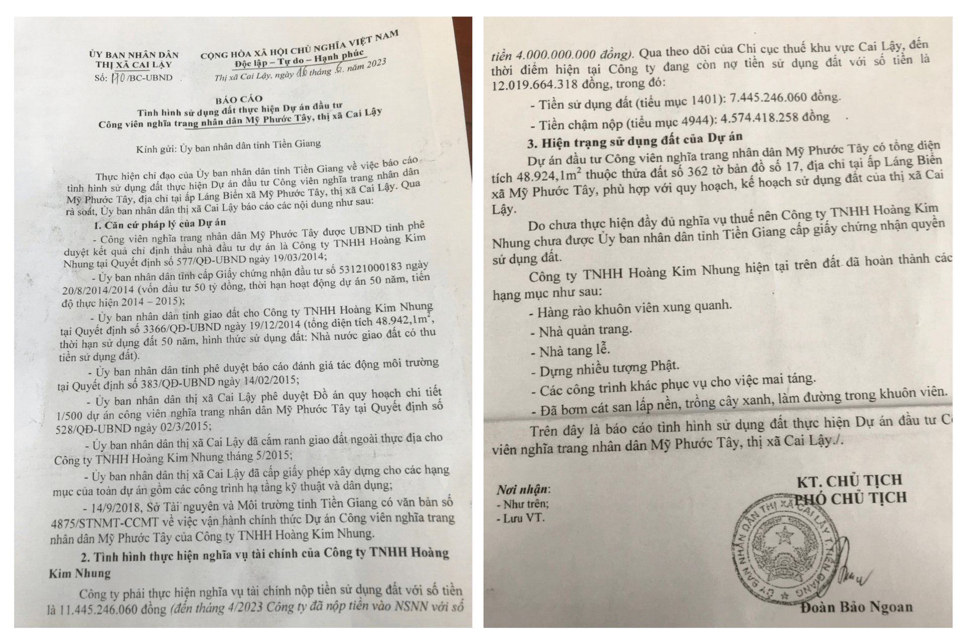thiet-ke-chua-co-ten-min-194405_637.jpeg Văn bản thể hiện nhà đầu tư còn nợ hơn 12 tỷ đồng sau khi triển khai dự án gần 10 năm. Ảnh: Minh Đảm.