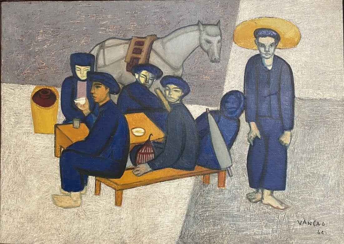 Bức tranh Văn Cao vẽ năm 1964.