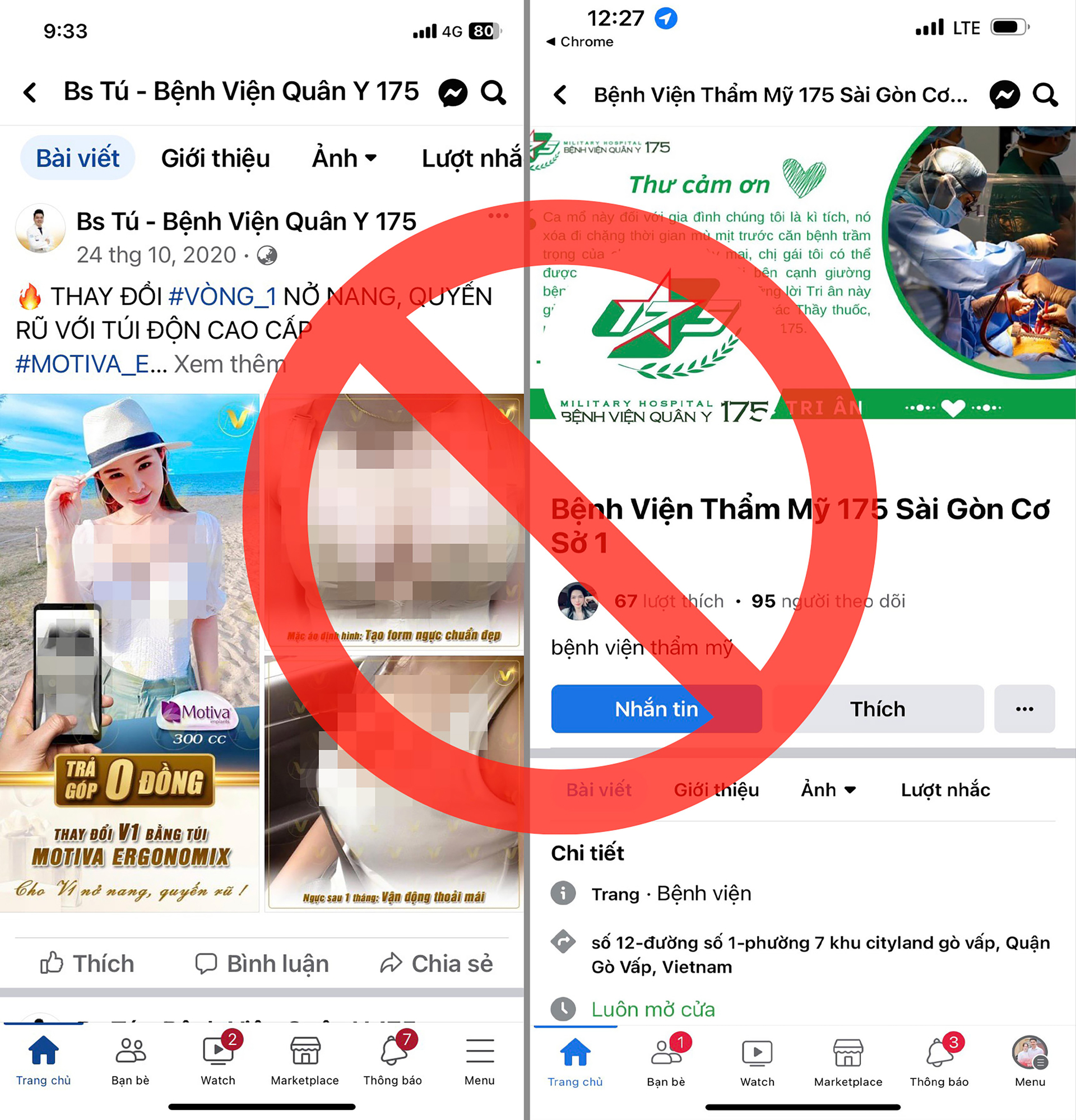 1-161421_742.jpg Nhiều fanpage sử dụng trái phép logo, hình ảnh bác sĩ, thương hiệu Bệnh viện Quân y 175.