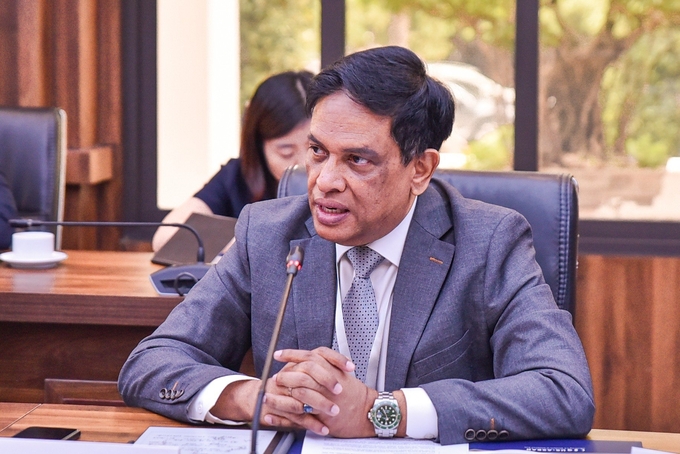 z4608726648981_2b7c9ad9d73931a8d6b395b76164ddd5-152520_268.jpg Ông Pushpanathan Sundram, Cố vấn cấp cao về Chính sách công và Quan hệ Chính phủ tại châu Á. Ảnh: Quỳnh Chi.