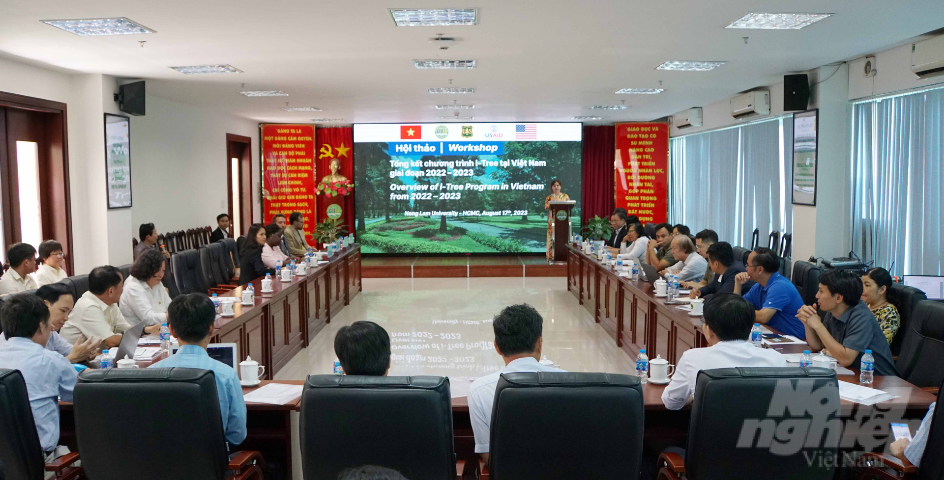 Seminar to summarize the i-Tree program in Vietnam in the period of 2022 - 2023. Photo: Le Binh. 