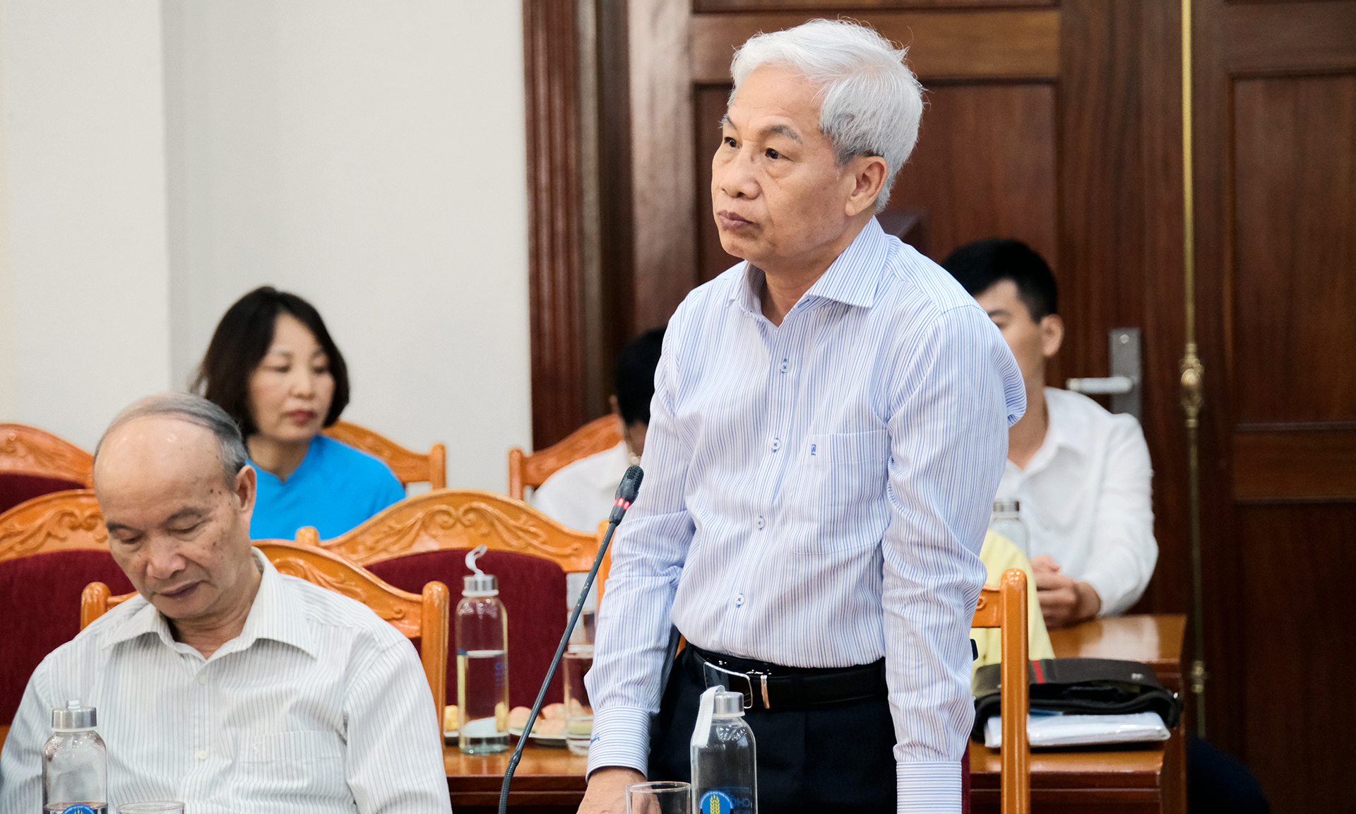 dao-xuan-hoc-185930_68.jpg GS.TS Đào Xuân Học, nguyên Thứ trưởng Bộ NN-PTNT phát biểu tại lễ kỷ niệm 78 năm Ngày truyền thống ngành thủy lợi 28/8. Ảnh: Bảo Thắng.