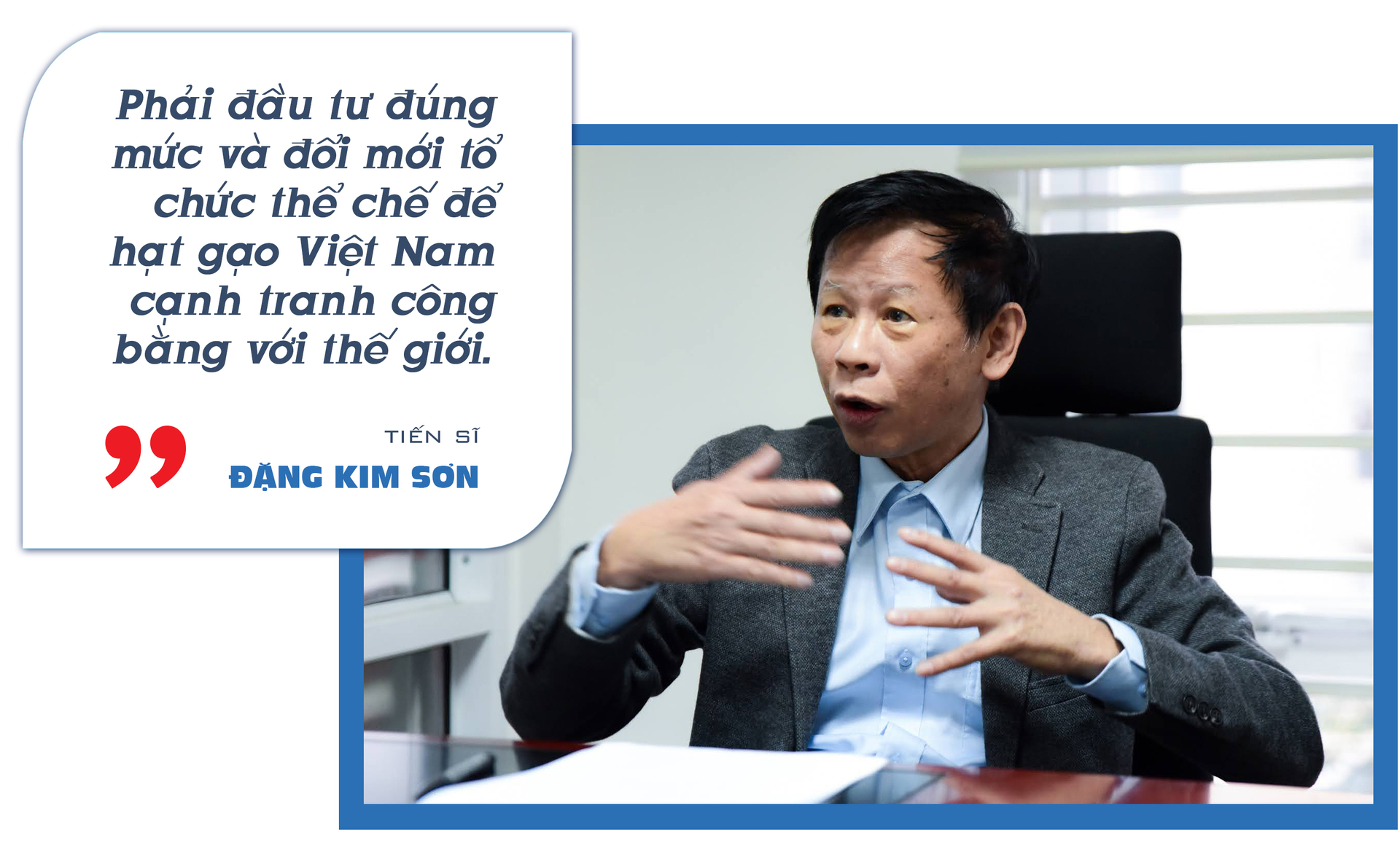 Tiến sĩ đặng kim sơn và lúa gạo việt Nam