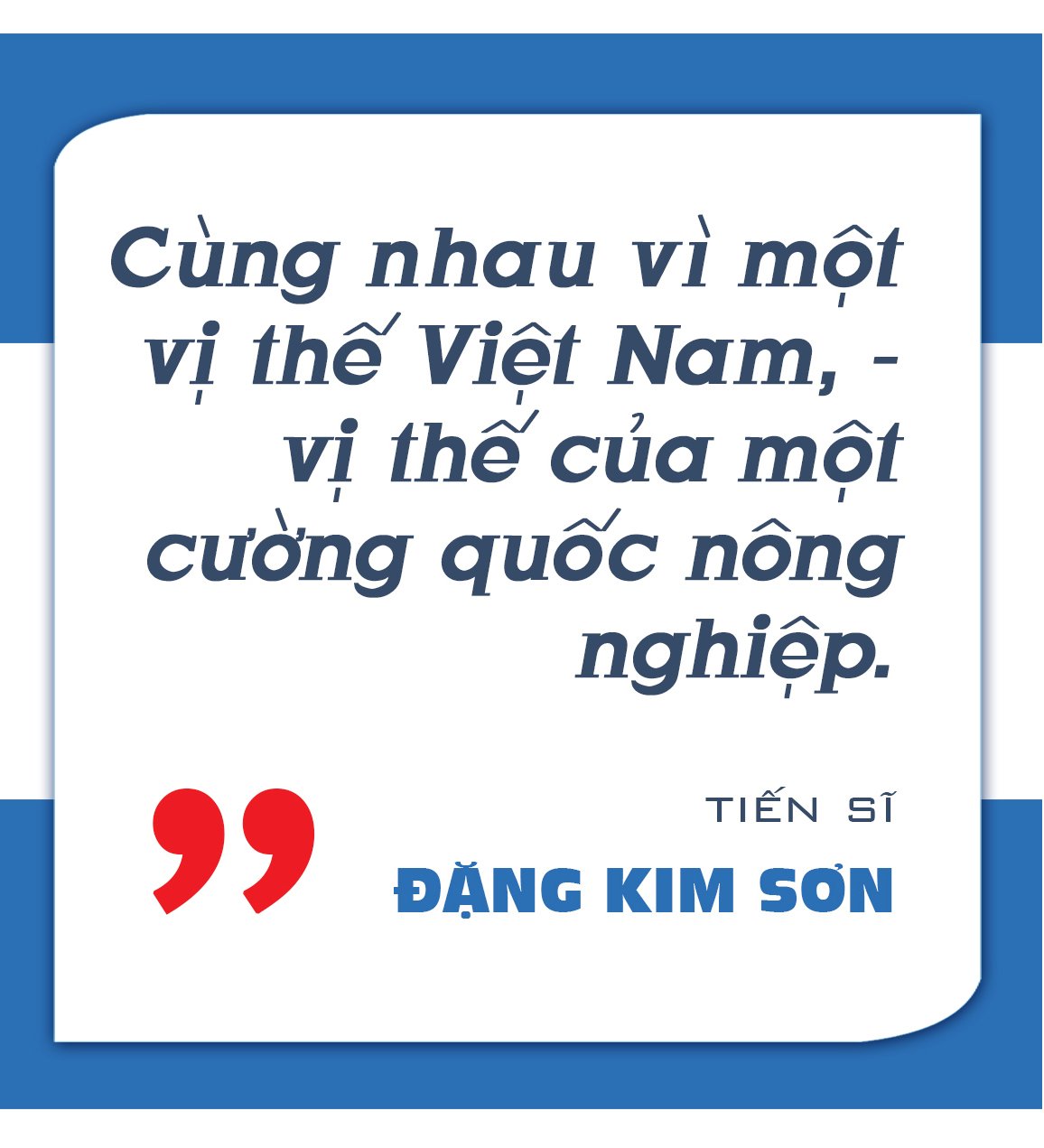 Tiến sĩ đặng kim sơn và lúa gạo việt Nam