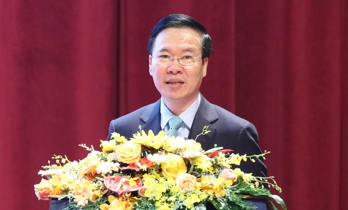 chu-tich-nuoc-vo-van-thuong-111651_484.jpeg Chủ tịch nước Võ Văn Thưởng. Ảnh: VGP.