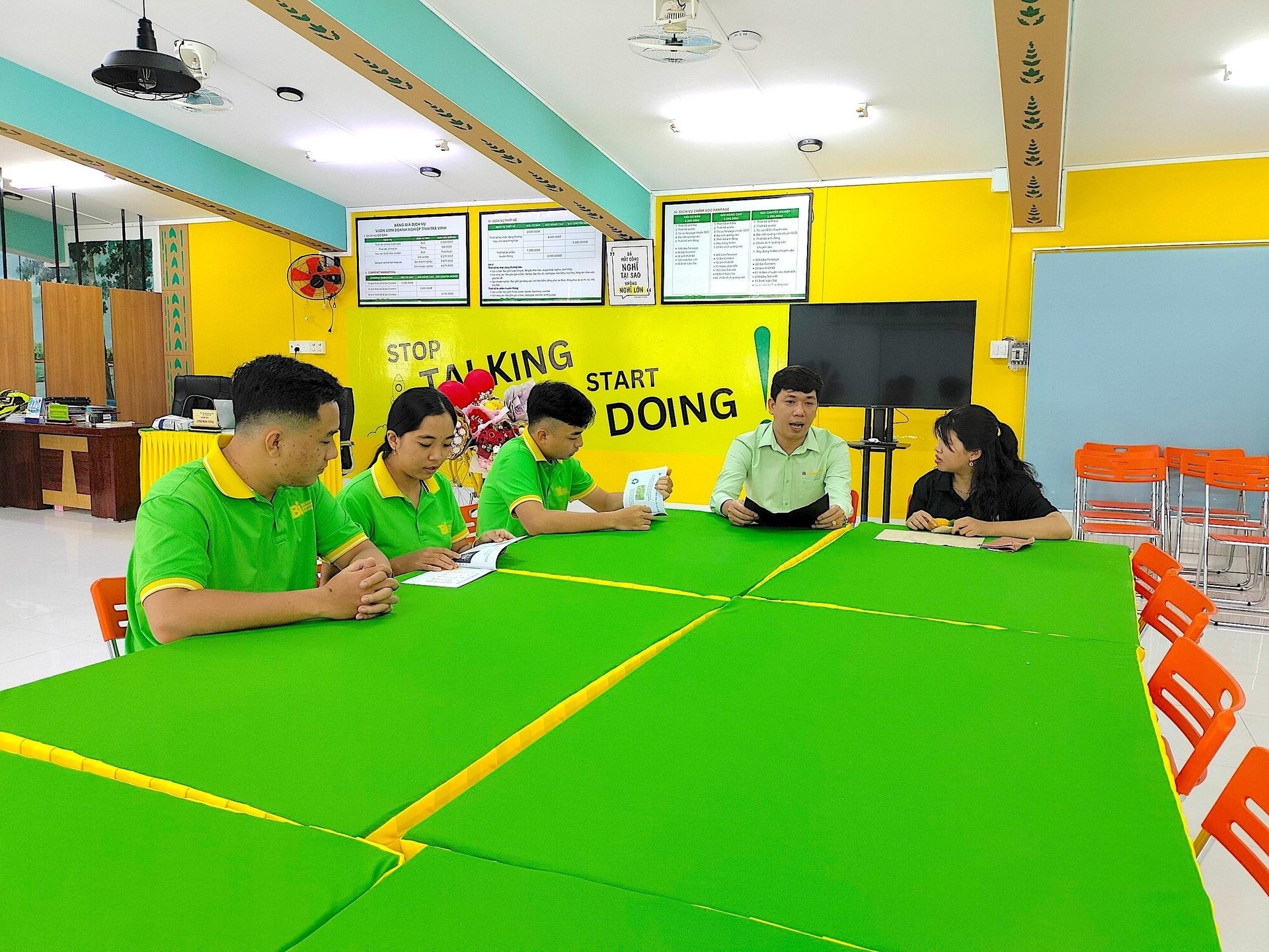 The Provincial Business Incubator is located within the campus of Tra Vinh University, where entrepreneurial ideas are nurtured. Photo: Minh Dam.