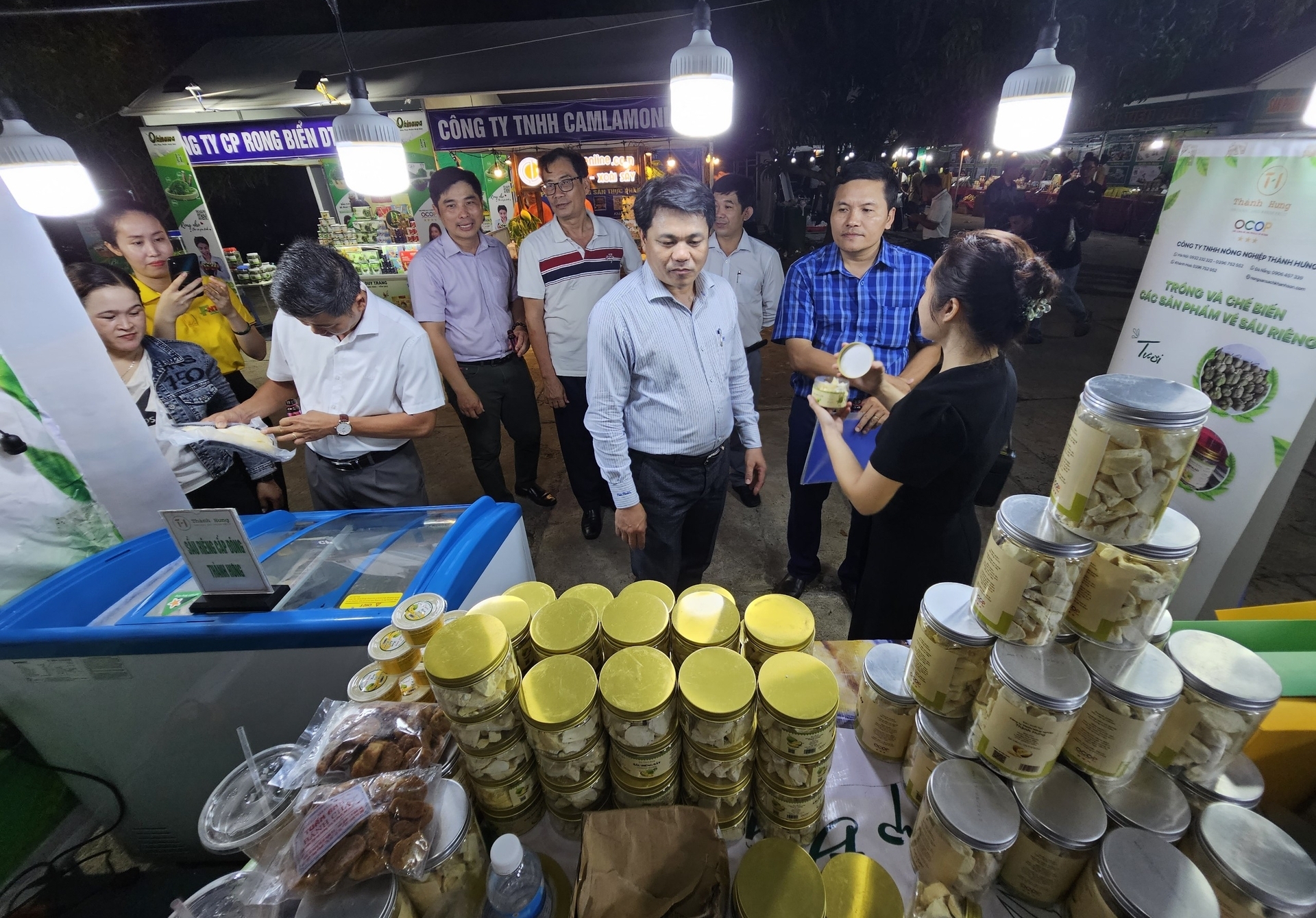 Sản phẩm chế biến từ sầu riêng của huyện Khánh Sơn, tỉnh Khánh Hòa. Ảnh: KS.