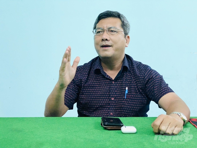 TS Trần Minh Hải, Phó Hiệu trưởng Trường Chính sách công và Phát triển nông thôn. Ảnh: Hoàng Vũ.