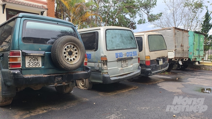 z4755399843159_dd4809f7f88c58d4523ec16ca09d6627-135440_811-135440.jpg Phương tiện, tang vật của các vụ phá rừng tại Hạt Kiểm lâm Lạc Dương, tỉnh Lâm Đồng. Ảnh: Kiên Trung.