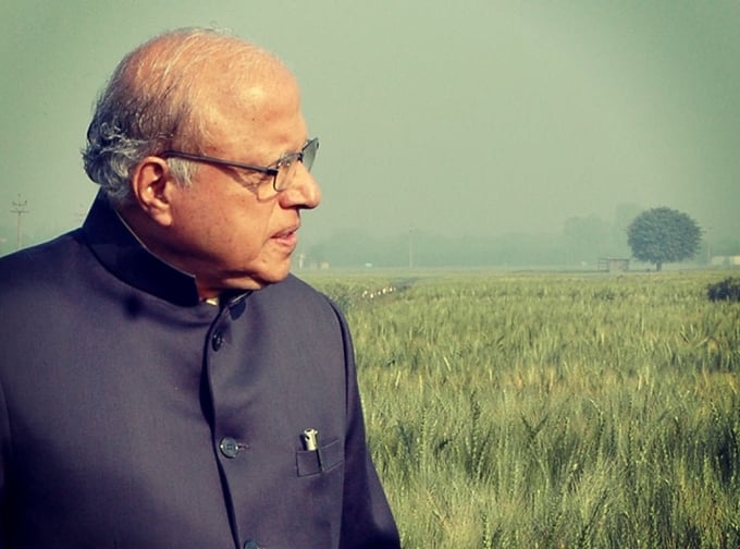 Dr. Swaminathan, the father of India's Green Revolution - a farmers’ scientist.