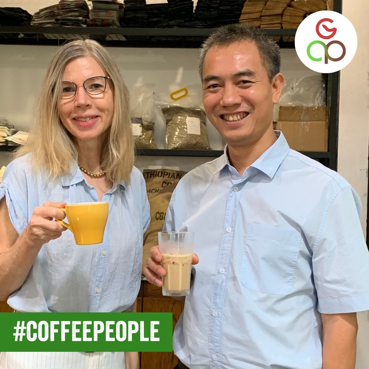 GCP and partners participate in the #CoffeePeople propoganda campaign.