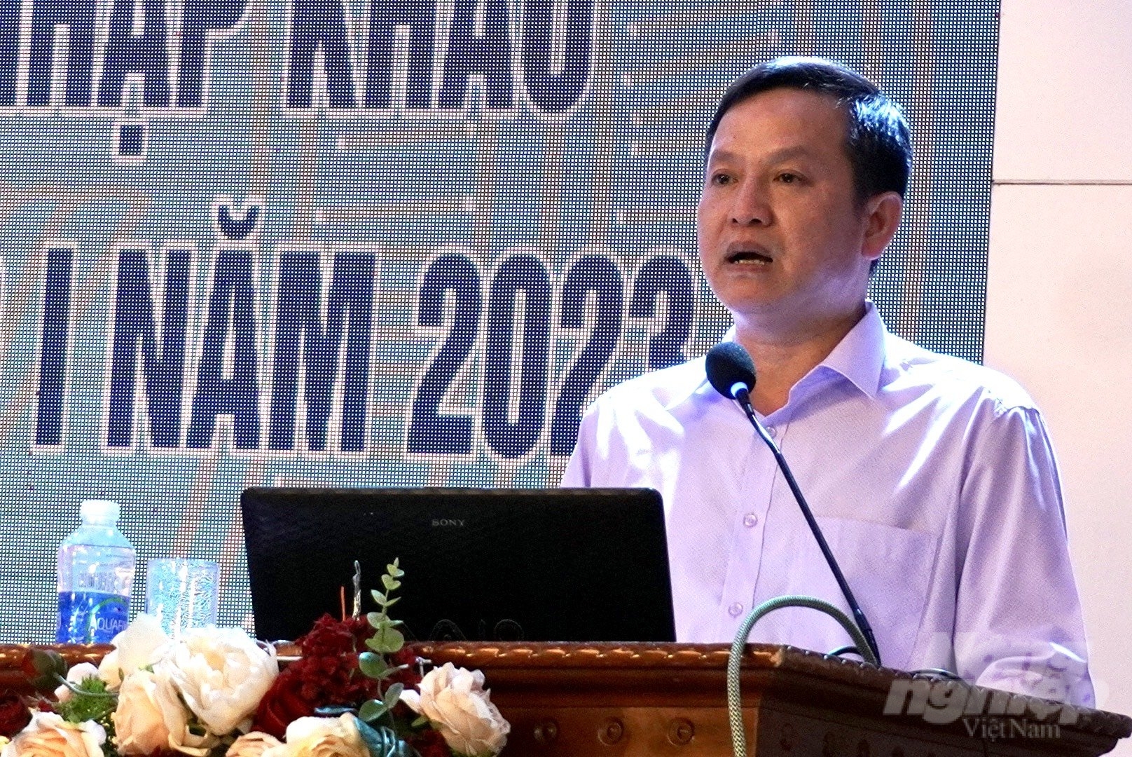 Ông Huỳnh Tấn Đạt, Cục trưởng Cục Bảo vệ thực vật nói: 'Ngành bảo vệ thực vật đã kiện toàn các tiêu chuẩn, quy chuẩn'. Ảnh: Hồng Thắm.