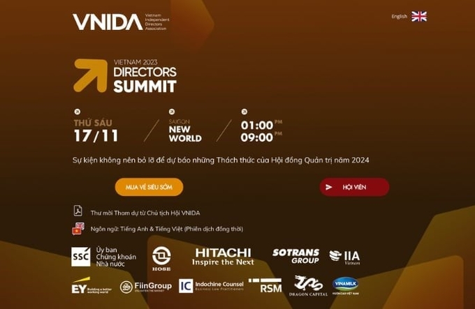 This is the largest annual event for board members, directors, and senior managers in Vietnam.
