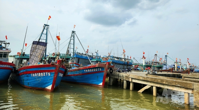 Offshore fishing vessels are all equipped with cruise monitoring equipment. Photo: Quoc Toan.