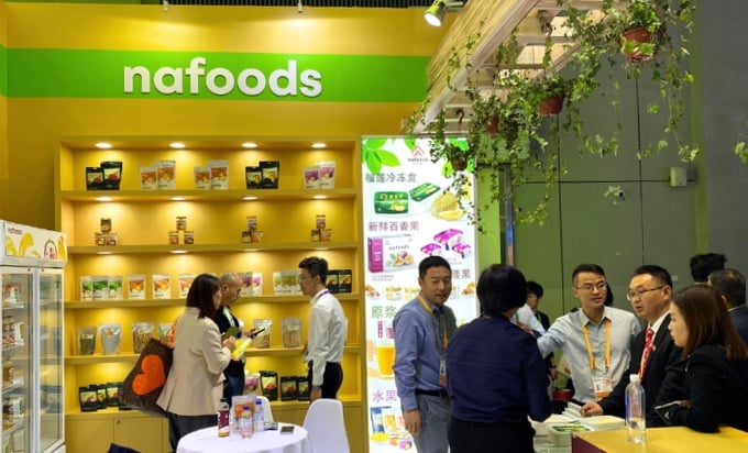 Nafoods Group invested in an impressive booth at the expo to welcome potential partners for discussions and product exploration. Photo: NG.