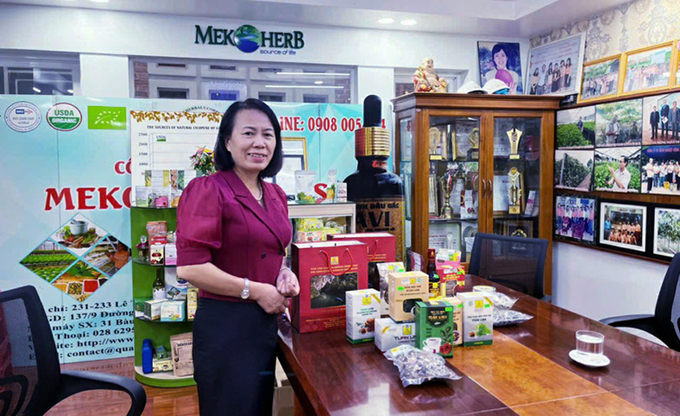 3-074055_452.jpg Sản phẩm của HTX Tuấn Linh thực hiện truy xuất nguồn gốc đã được giới thiệu tại nước ngoài. Ảnh: T.Phùng