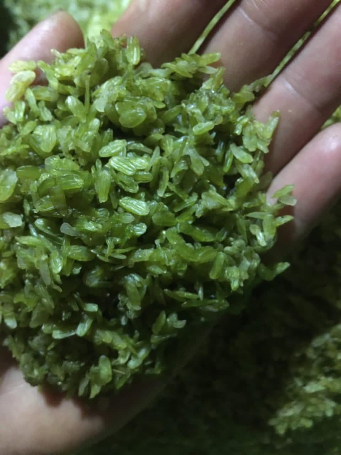 Cận cảnh cốm Khẩu Nua Lếch. Ảnh: Tư liệu.
